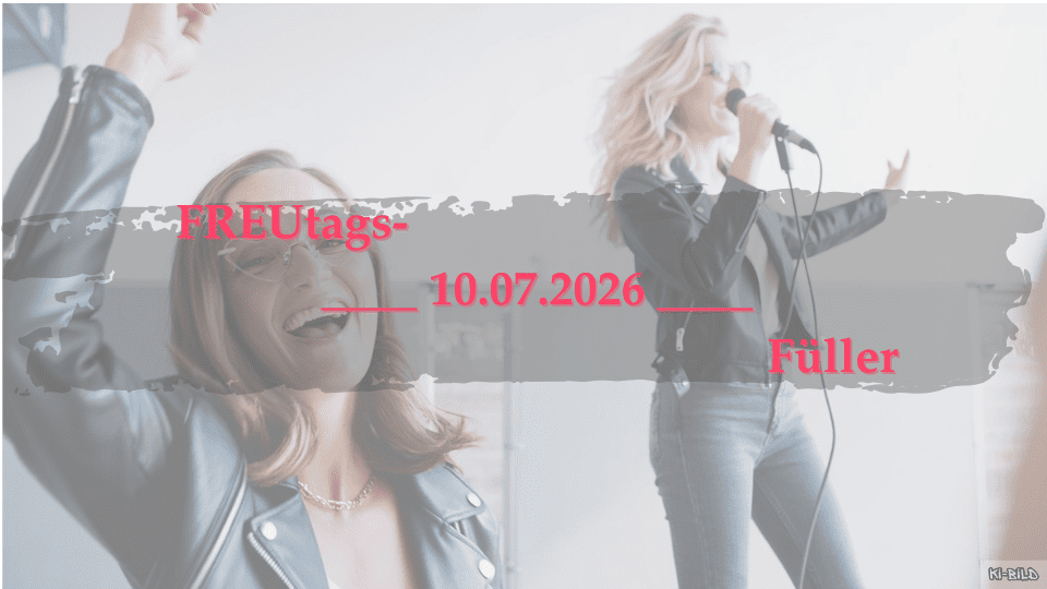 Eine Frau vor einer Bühne auf der eine 80er-Jahre Ikone singt