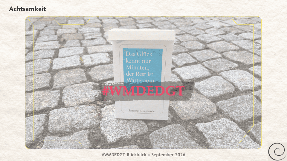 Kalender mit dem Spruch des Tages